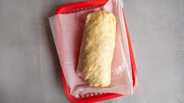 Pork Carnitas Wrap Burrito.