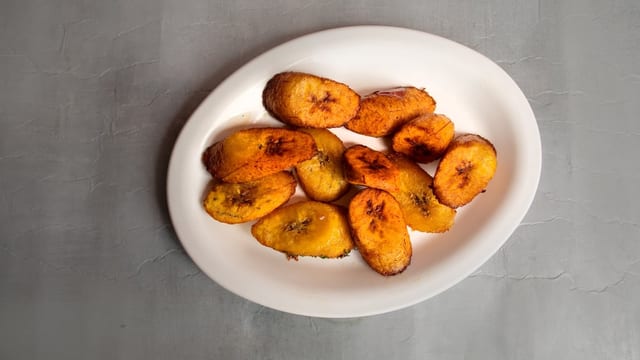 Fried Sweet Plantains (Maduros Side).
