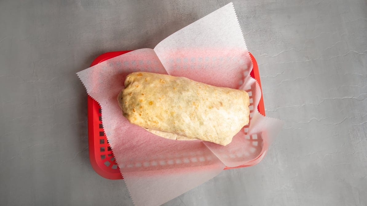 No Meat Wrap Burrito.
