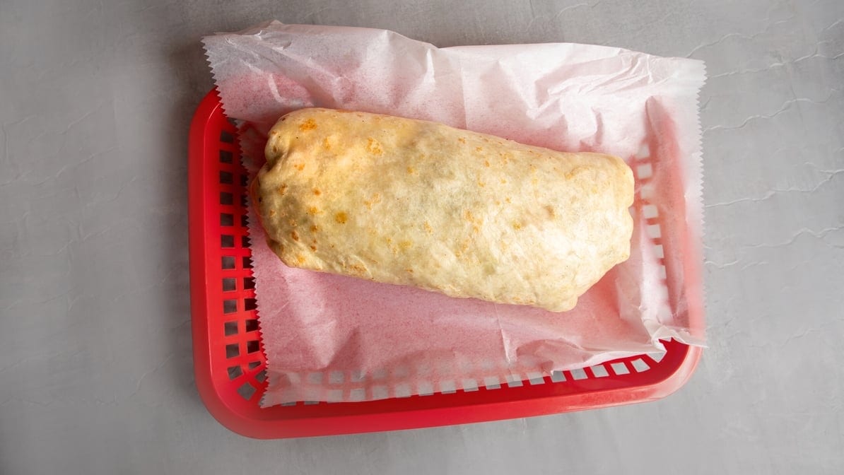Shrimp Wrap Burrito.