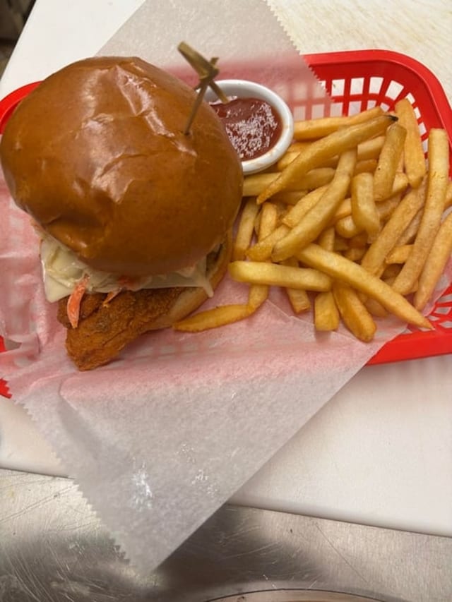 Fried Chicken Sandwich Deluxe.