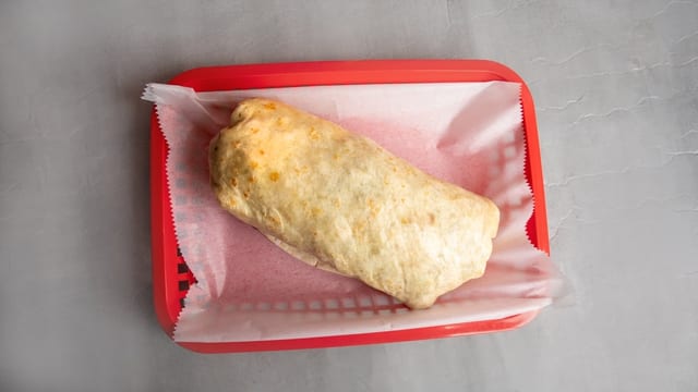 Ground Beef Wrap Burrito.