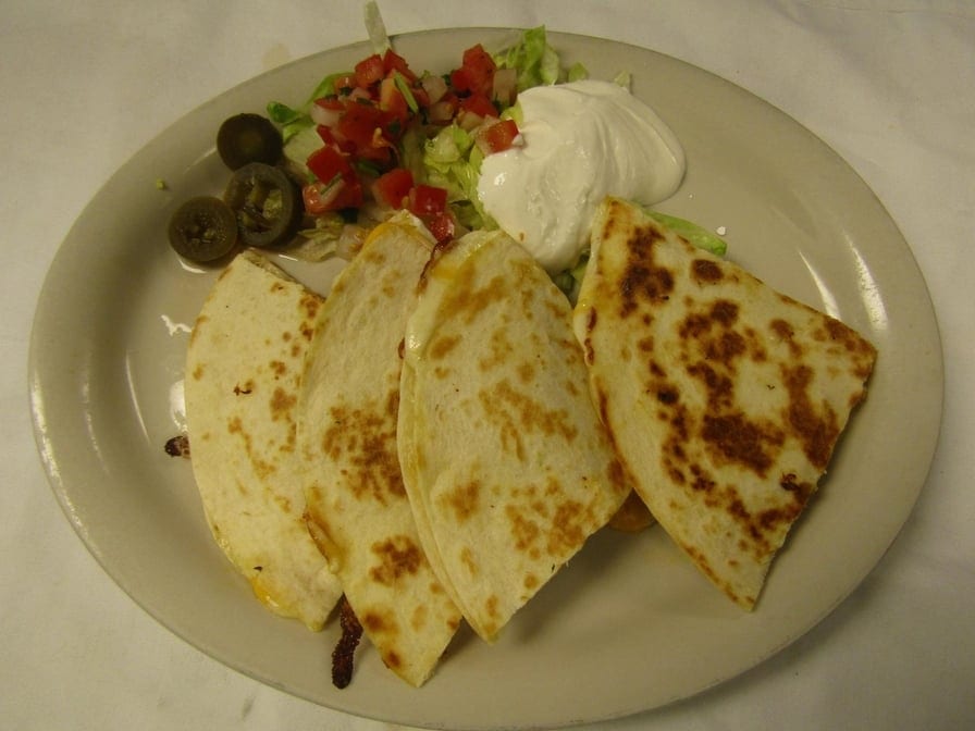 Plain Cheese Quesadilla.