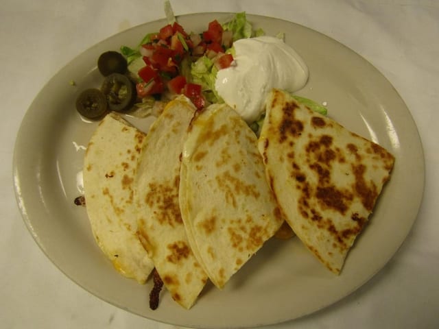 Plain Cheese Quesadilla.