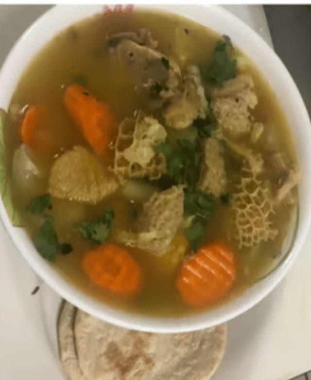 Sopa De Mondongo.
